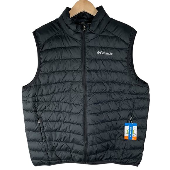 Columbia Men’s Omni-Shield Black Vest Size XL | Regular Fit 100% Polyester NWT - Picture 1 of 10